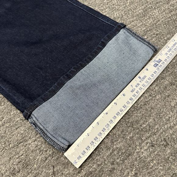 Joes Jeans Women 29 High Rise Wide Leg Cuffed Trixie Don't Worry Dark Wash Denim - Picture 3 of 11